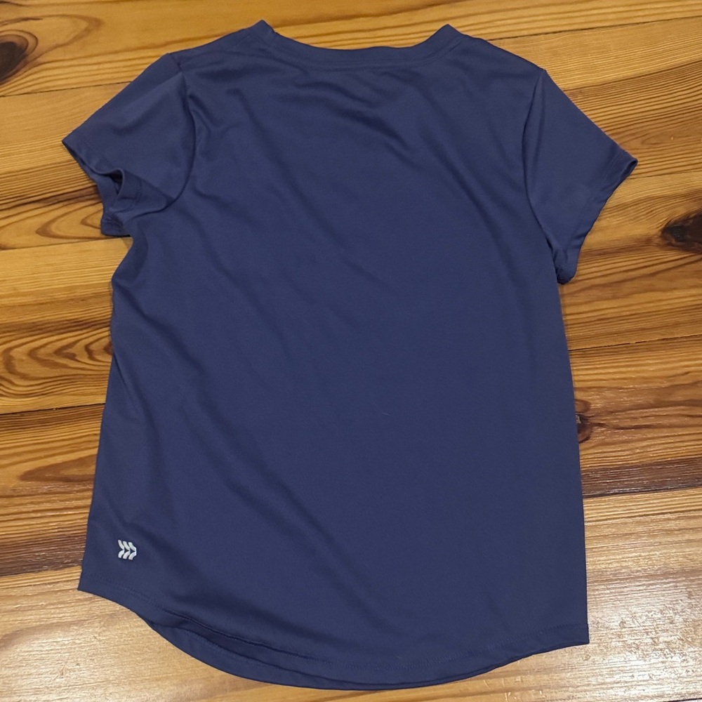 EUC All in Motion Navy Tee with Colorful Graphic Girls M 7/8 - Picture 6 of 6